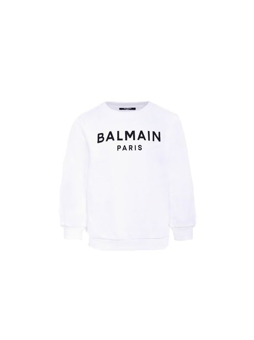 Felpa, unisex, logata. BALMAIN | BX4P10 Z3183100NE